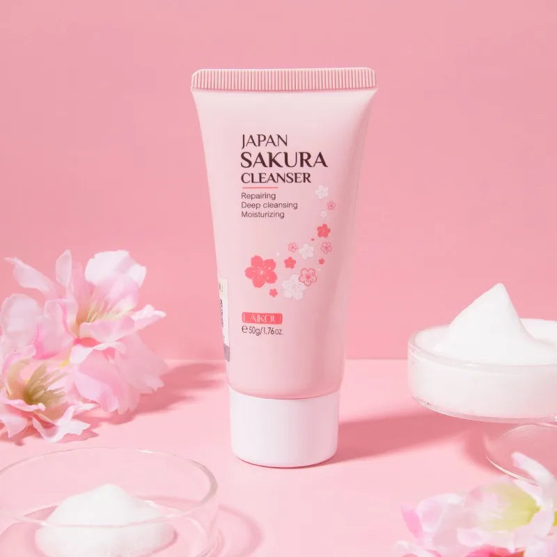 Sakura Brightening Foam Cleanser — Cherry Blossom Extract