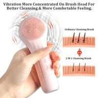 Electric Silicone Facial Cleansing Brush — Deep Pore Cleanser