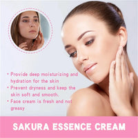 Sakura Tone-Up Essence Cream — Hyaluronic Acid Glow