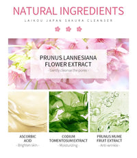 Sakura Brightening Foam Cleanser — Cherry Blossom Extract