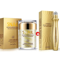 Snail Mucin Collagen Repair Cream + Eye Roller Set
