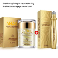 Snail Mucin Collagen Repair Cream + Eye Roller Set