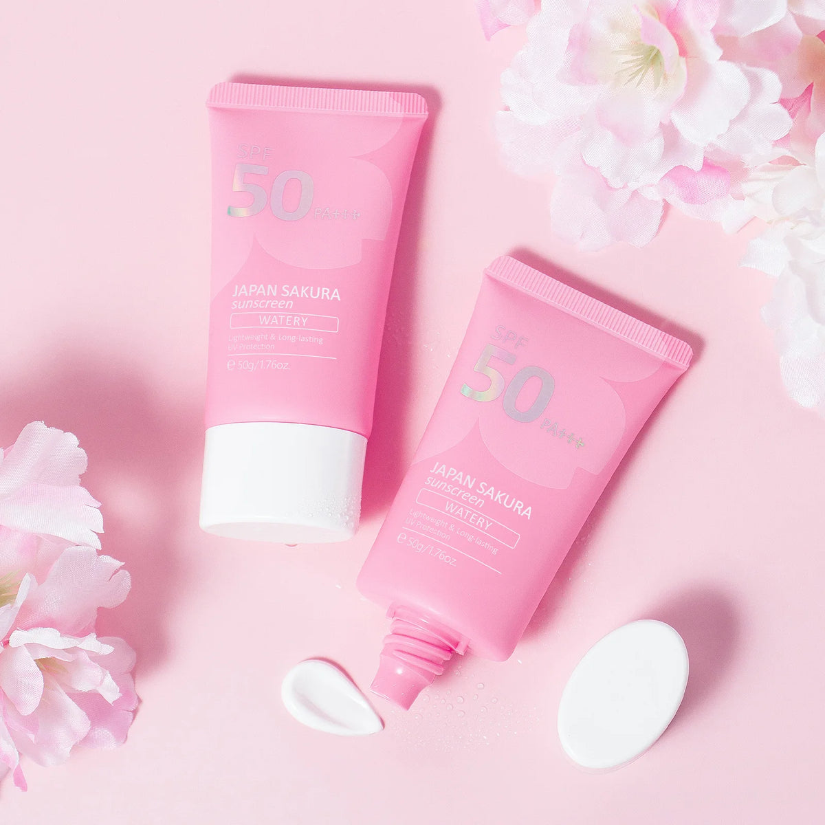 Sakura Moisturizing Sunscreen Cream — SPF50 PA+++